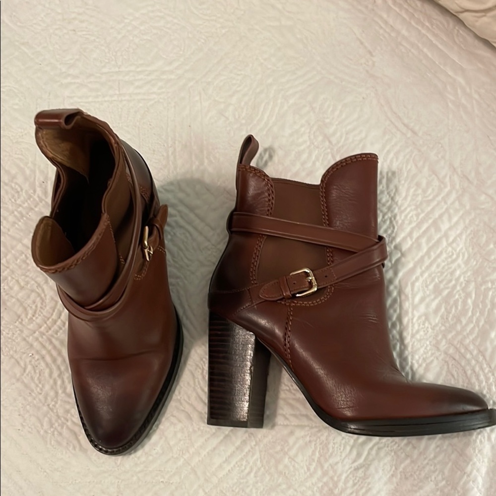 Coach Leather Ankle Boots